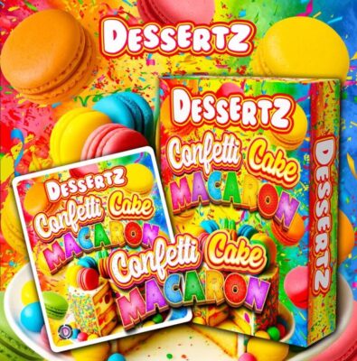 Dessertz Confetti cake macaroon